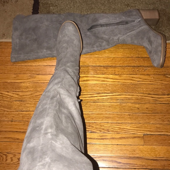 Sugar Shoes - Gray/Grey Sugar over the knee high boots